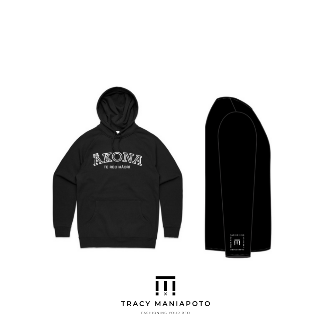 Ākona Te Reo Māori - Pōraka Pōtae | Hoodie